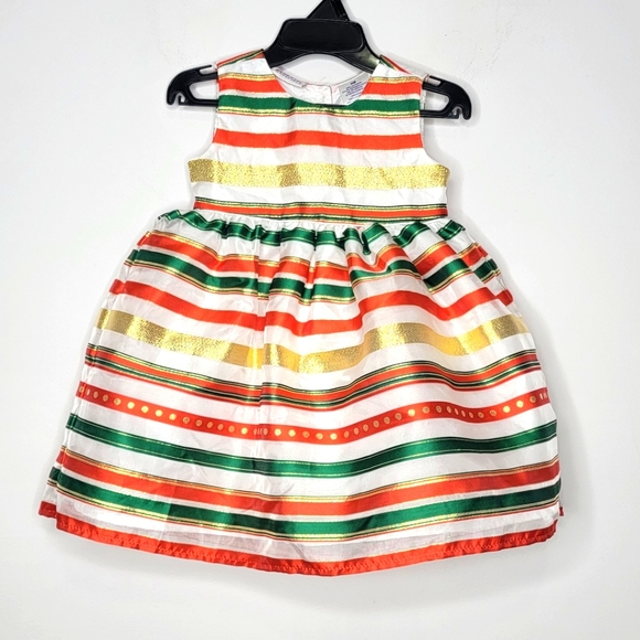 Blueberi Boulevard Holiday Ribbon Dress Little Girls Size 24 month - Picture 1 of 6